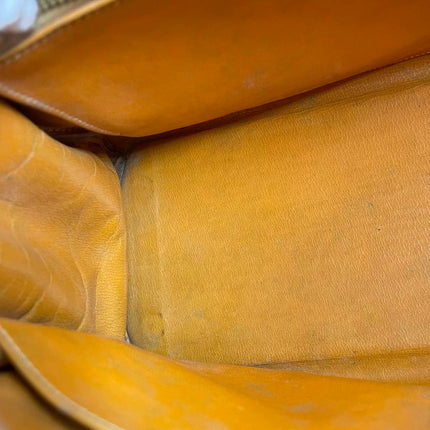 Hermes Kelly 32 Retourne 1976 Gold Box Leather Gold Hardware