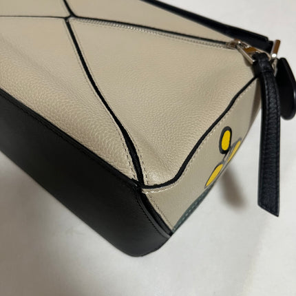 Loewe Puzzle Small Beige Herbarium Holiday Collection Calfskin Leather Crossbody Bag