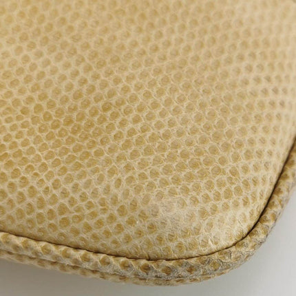Sold Gucci Jackie Vintage Yellow Gold Exotic Lizard-skin Leather Shoulder Bag