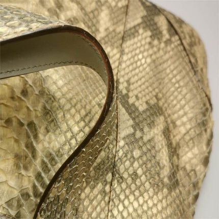 Gucci Jackie Vintage Camel Python Leather Rare