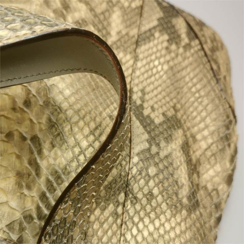 Gucci Jackie Vintage Camel Python Leather Rare