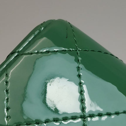 Chanel Classic Flap Rectangular Mini Green Patent Leather Silver Hardware 2016-2017