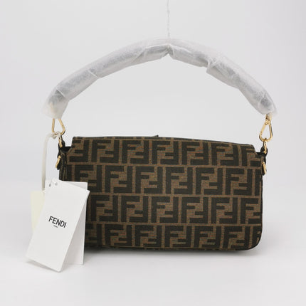 Fendi Baguette Cargo Multipocket Brown Zucca Monogram 2-way Bag