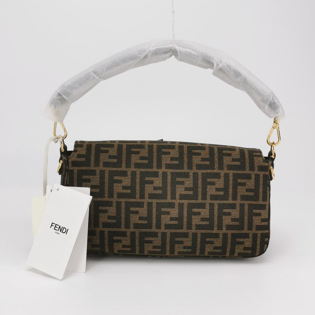 Fendi Baguette Cargo Multipocket Brown Zucca Monogram 2-way Bag