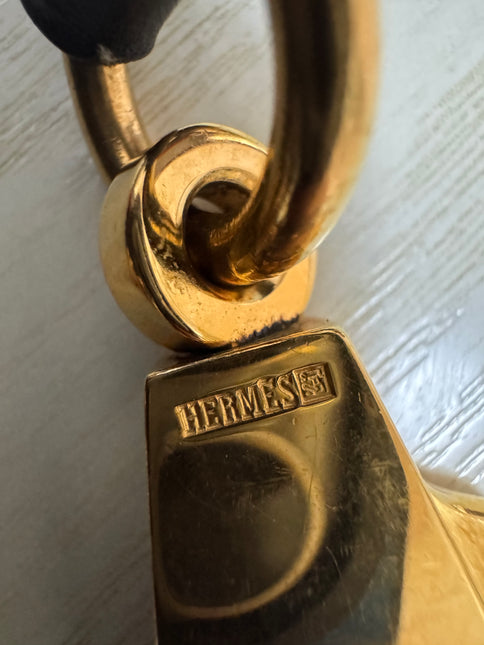 Hermès Kelly 32 Sellier Black Box Leather Gold Hardware with Strap