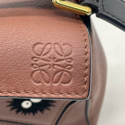 Loewe x Studio Ghibli Collection Susuwatari Mini Puzzle Brown Crossbody Bag