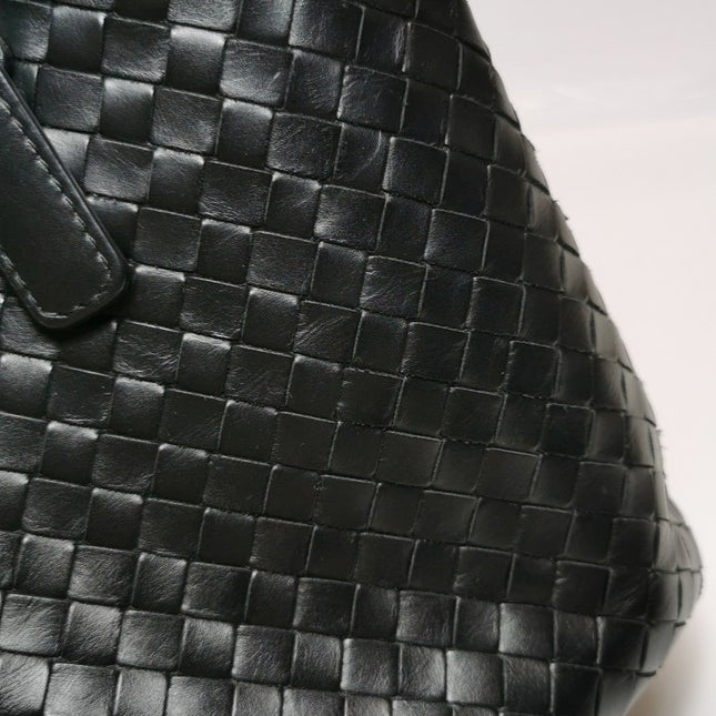 Bottega Veneta Roma Handbag Bag Intrecciato Nappa Leather Black Large 35cm