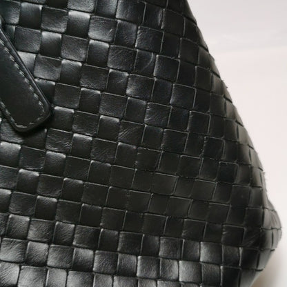 Bottega Veneta Roma Handbag Bag Intrecciato Nappa Leather Black Large 35cm