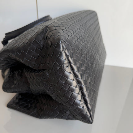 Bottega Veneta Roma Large Intrecciato Nappa Leather Black 35cm