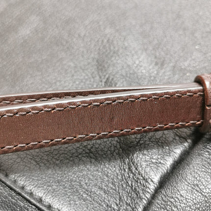 Fendi Peekaboo Large Black Calfskin Leather Glitter Beaded Zucca Interior