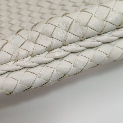 Bottega Veneta Hobo Bag Lambskin leather Milk White 48cm