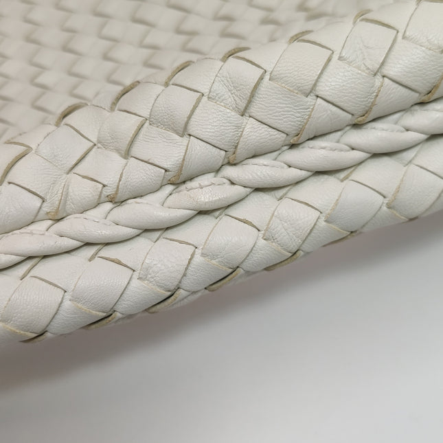 Bottega Veneta Hobo Bag Lambskin leather Milk White 48cm