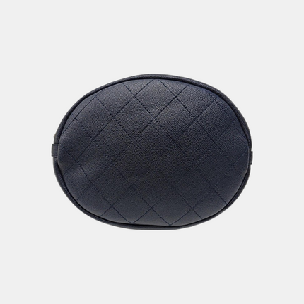 Chanel CC Lovely Chained Bucket Bag Lambskin Leather Navy Gold HW, 2018-19