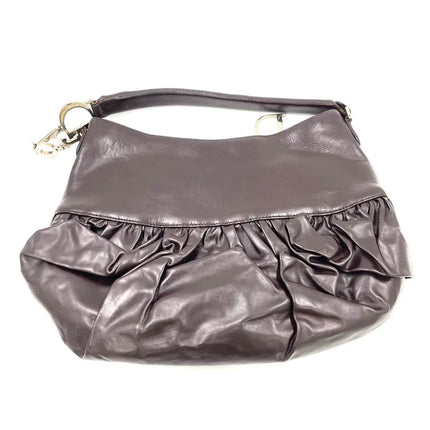 Sac à main Dior Corset en cuir noir et dentelle, avec ferrures argentées