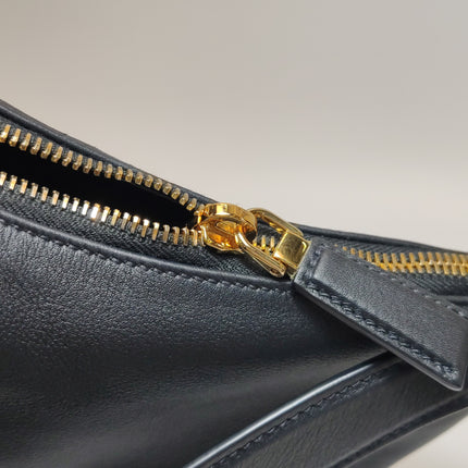 Prada Aimée Black Large Calfskin Leather Shoulder Bag