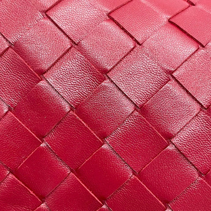 Bottega Veneta Hop Hobo Large Red Intrecciato Leather 45cm