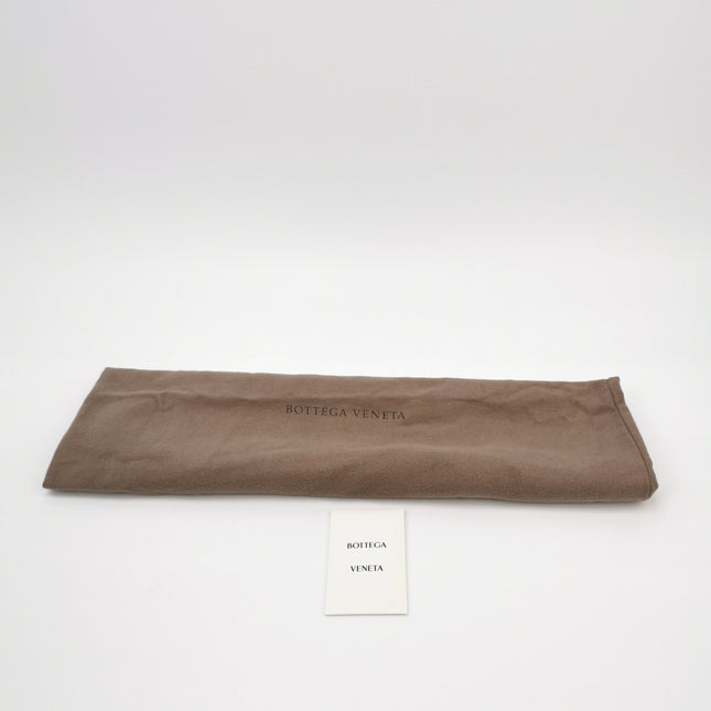 Bottega Veneta Pouch Large Intrecciato Dark Chocolate Brown Calfskin Leather