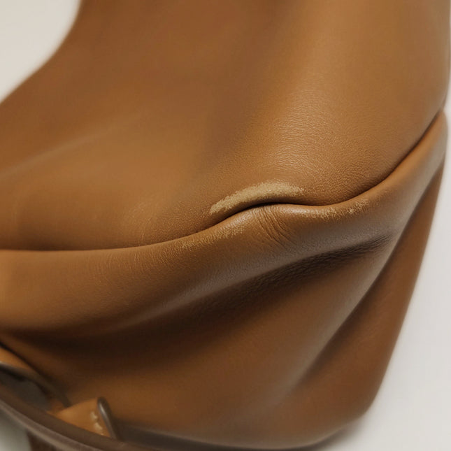 Prada Aimée Tan Brown Medium Calfskin Leather Shoulder Bag