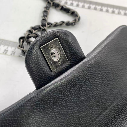 Chanel Classic Flap Mini Black Caviar Silver Hardware 2015-2016