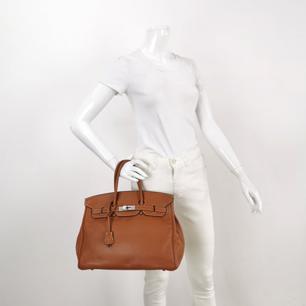 Hermes Birkin 35 Swift 37 Gold Palladium Hardware 2010