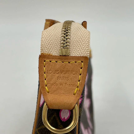 Louis Vuitton x Takashi Murakami Cherry Blossom on Brown Monogram Pochette Accessoire