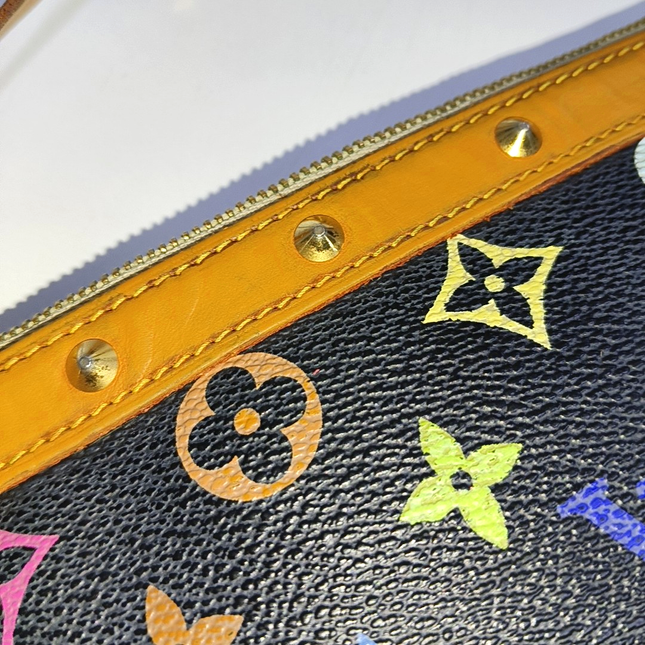 Louis Vuitton x Takashi Murakami Pochette Accessoire Black Multicolor