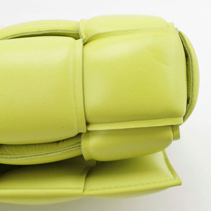 Sold Bottega Veneta Chain Cassete Lime Yellow Crossbody Bag