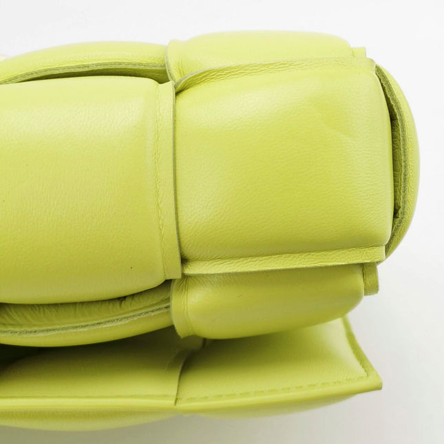 Sold Bottega Veneta Chain Cassete Lime Yellow Crossbody Bag