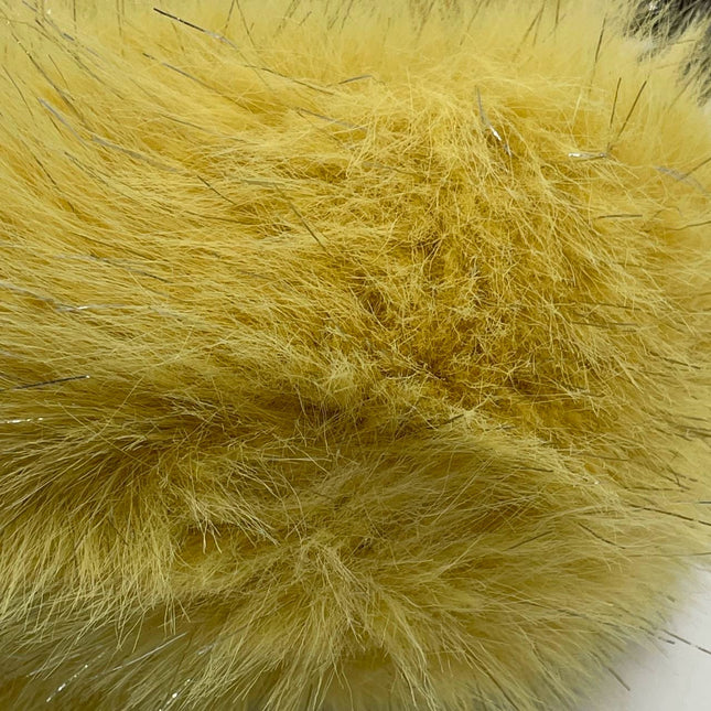 Sold Fendi Baguette Yellow Furry Shoulder Bag