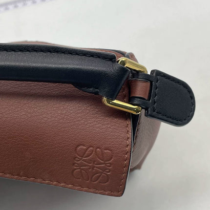 Loewe x Studio Ghibli Collection Susuwatari Mini Puzzle Brown Crossbody Bag