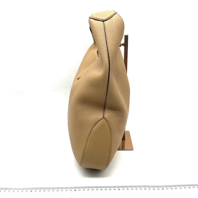Gucci Jackie Beige Sand Leather Silver Hardware