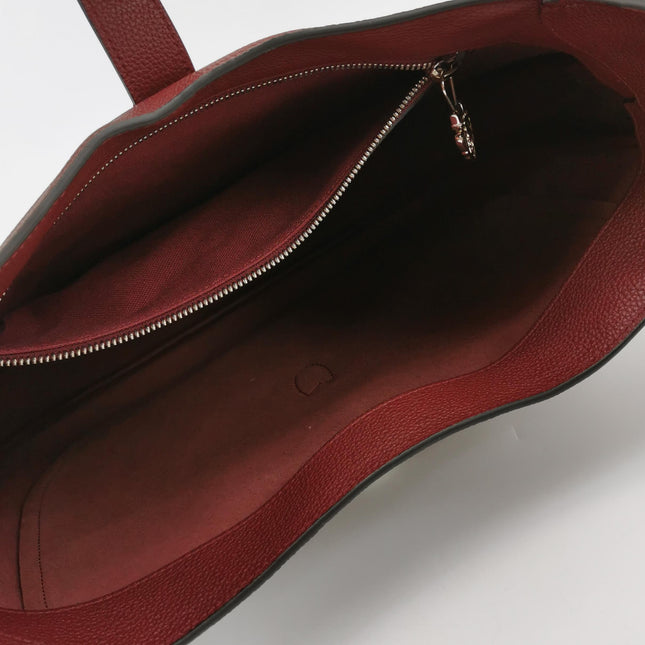 Gucci Jackie 1961 Burgundy Large Pebbled Leather Shoulder Bag with Strap