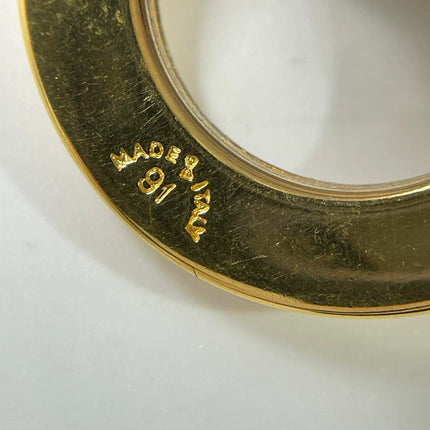 Celine 1990s Gold-tone Triomphe Planet Link Charm Bracelet