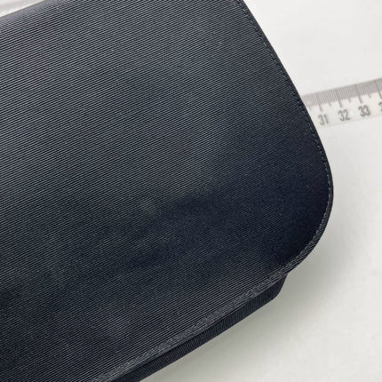 Gucci Bamboo 1947 Night Super Mini Black Nylon Evening Bag with Original Chain