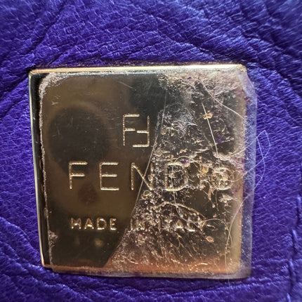 Fendi Mamma Baguette Purple Suede Leather