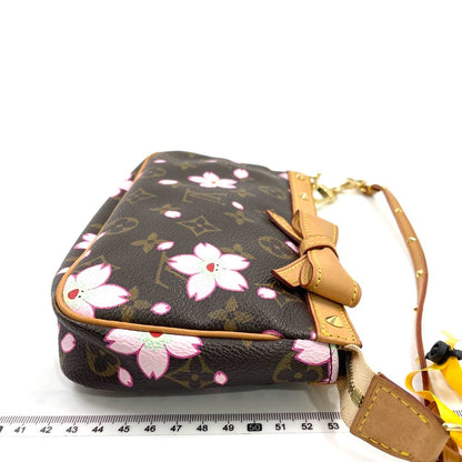 Louis Vuitton x Takashi Murakami Cherry Blossom on Brown Monogram Pochette Accessoire