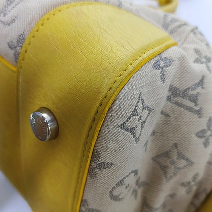 Louis Vuitton Neo Papillon Revelation GM Beige and Canvas Yellow Leather with Strap
