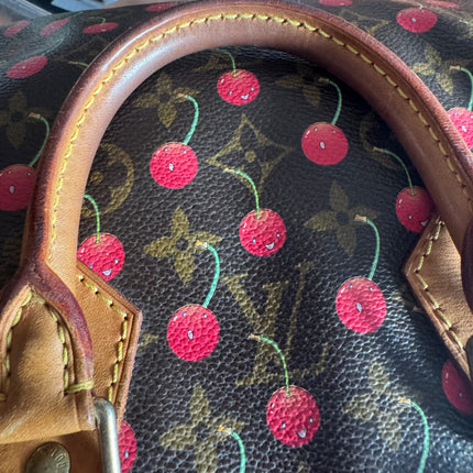 Sac bandoulière Louis Vuitton x Takashi Murakami Speedy 25 Cerises en Monogram