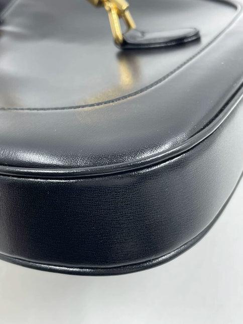Sold Gucci Jackie 1961 Black Leather Bag with Adjustable Strap