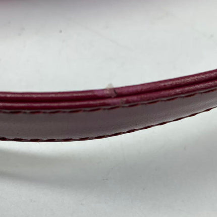 Fendi Baguette Pink Patent Leather Striped Gold Hardware Shoulder Bag