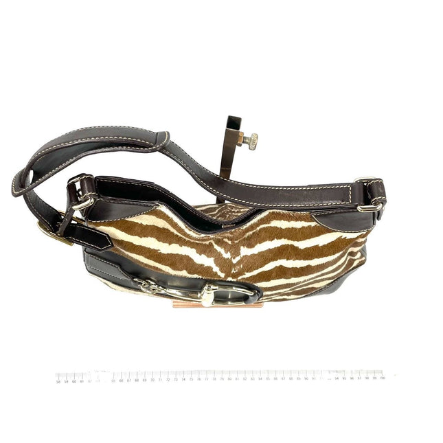 Gucci Jackie Vintage Zebra Print Pony-style Calfskin Side Horsebit