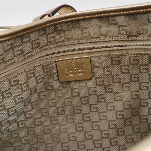 Sold Gucci Jackie Vintage Mini Blue Nylon with Gold Leather Shoulder Bag Medium