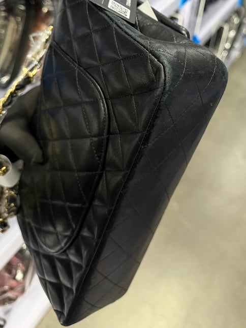 Chanel Classic Flap Medium Black Lambskin Leather Gold Hardware 2009-2010