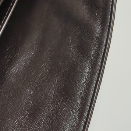 Chanel Classic Flap Jumbo Brown Lambskin Leather Single Flap Gold Hardware