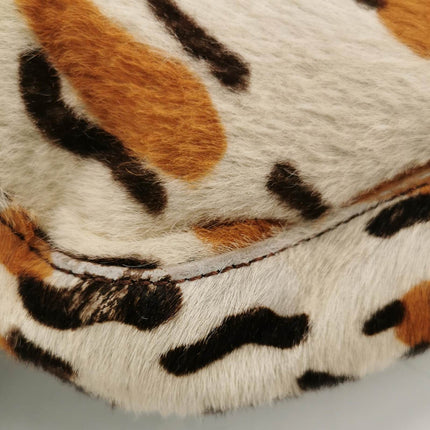 Fendi Baguette Pony hair in leopard print Brown