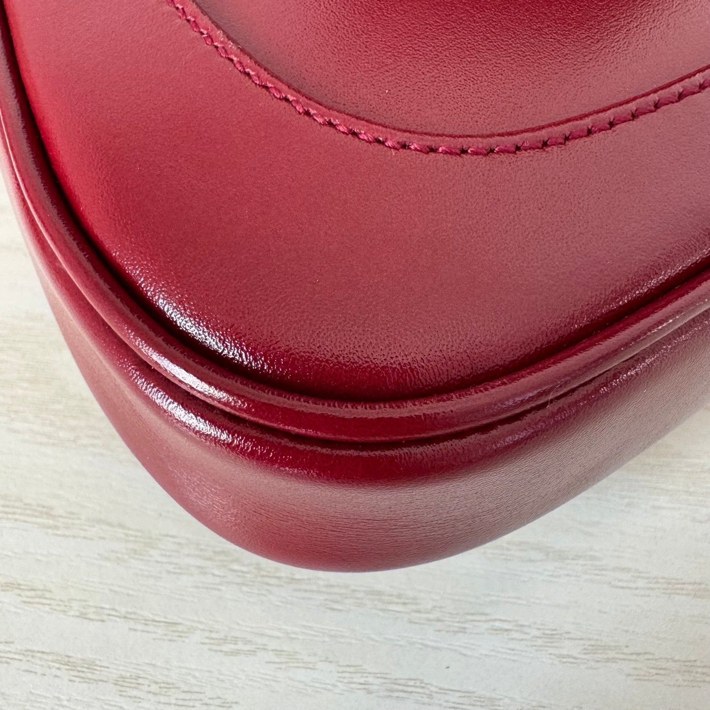 Gucci Jackie 1961 Mini Red Burgundy Leather Bag