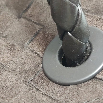 Bottega Veneta Andiamo Medium Dark Brown Suede Handbag