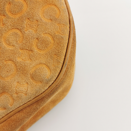 Sold Celine Ava Hobo Pumpkin Camel Suede Leather Shoulder Bag