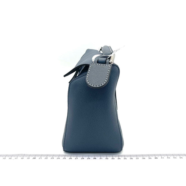 Loewe Puzzle Small Navy Grained Calfskin Leather Bag