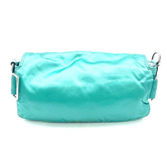 Fendi Baguette Cargo Multipocket Tiffany Blue Nylon 3-way Bag